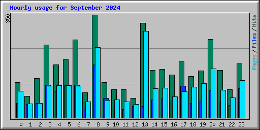 Hourly usage for September 2024